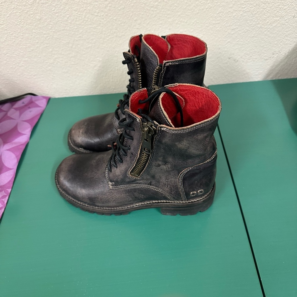 Bed Stu cobbler combat leather boots size 7